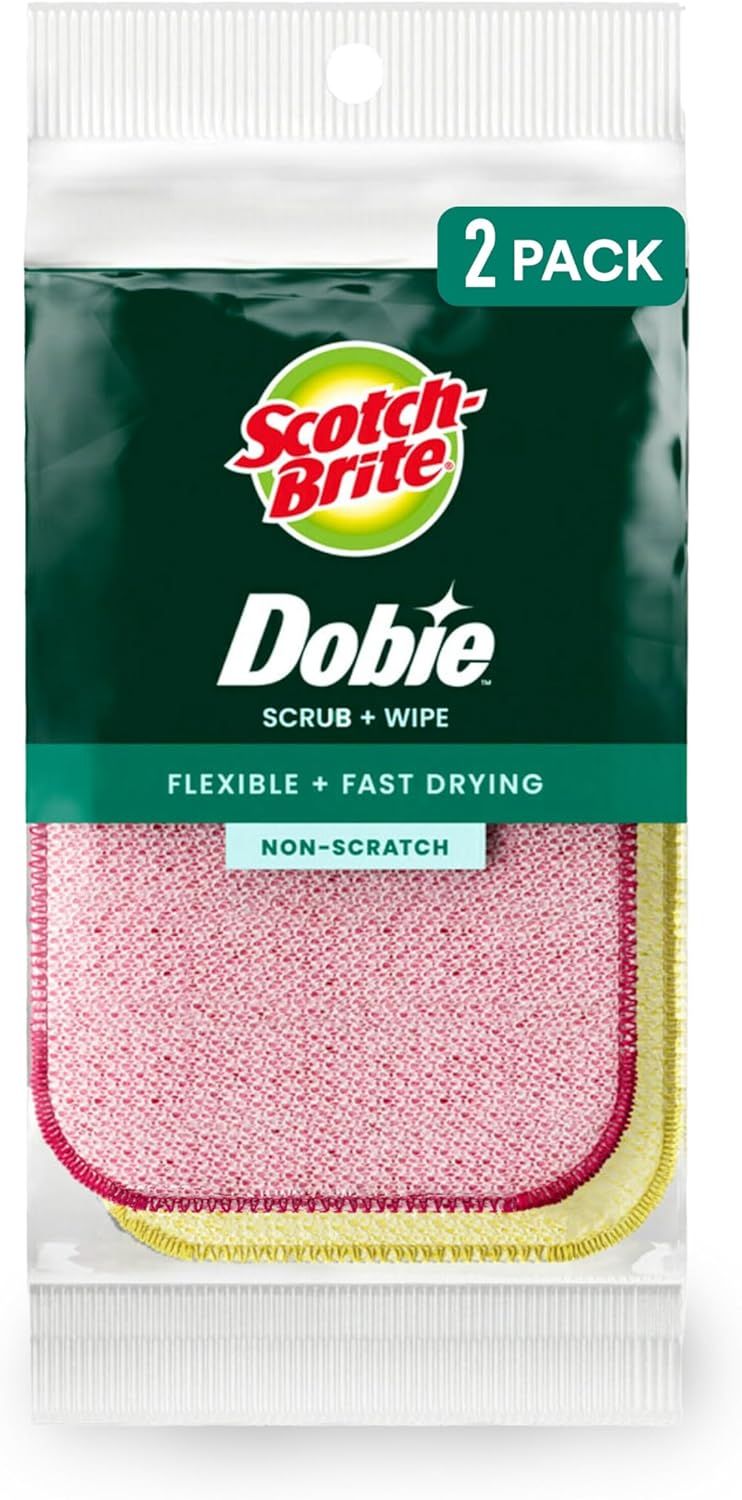 Scotch-Brite Dobie Non-Scratch Cleaning Cloths – 2 Pack