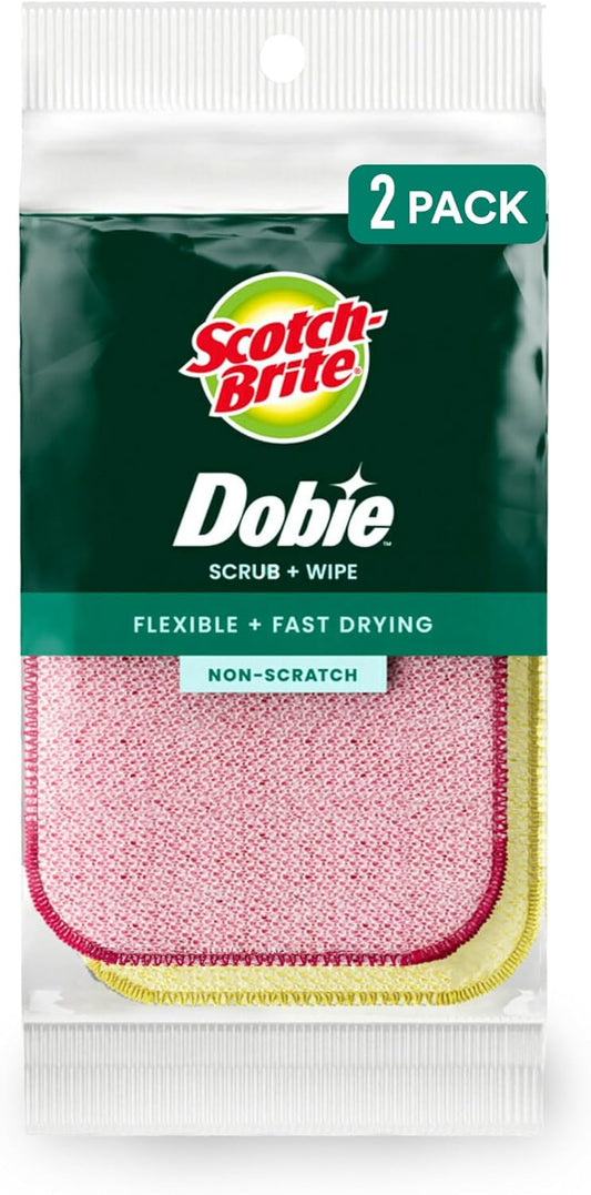 Scotch-Brite Dobie Non-Scratch Cleaning Cloths – 2 Pack